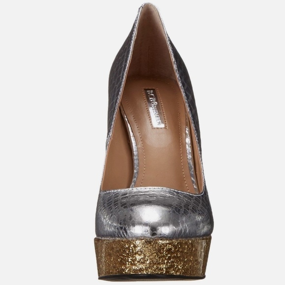 BCBG Generation Silver and Gold Heels Size 7 - Picture 4 of 7